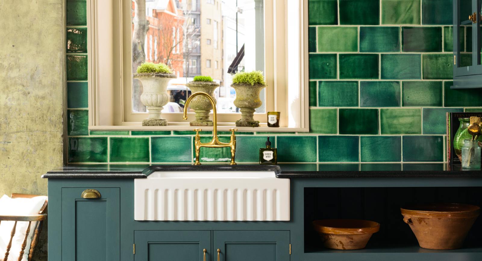 Emerald Green London Tiles Devol Kitchens 3845